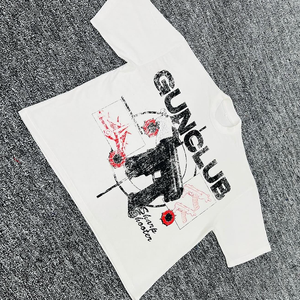 Wholesale Custom Manufacturer Streetwear 300 Gsm Tee 100% Cotton Dtg Print <b>Tshirt</b> Heavyweight Drop Shoulder Oversized T Shirts - Product Image 5
