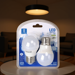 Bombilla LED G45 E27 3W 6400K Blanco Frío, Paquete de 2 Piezas - Product Image 3