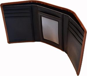 Genuine Leather <b>Long</b> Wallet Hasps Closure Unisex Fashion Minimalist Design Durable Daily Use Brown Color Silk Lining - Product Image 2