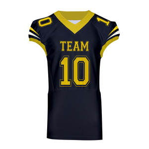 Uniforme de Fútbol Americano Personalizado, Sublimado, con Nombre y Número del Equipo, Transpirable, de Poliéster, Corte Ajustado, para Entrenamiento y Juego, OEM - Product Image 1