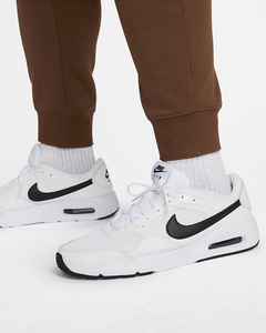 Pantalones Deportivos de Cintura Media para Hombre, con Logotipo Personalizado, Pantalones de Chándal Blancos de Felpa con Bolsillos Laterales Marrones, Pantalones Deportivos Lisos con Estampado - Product Image 6