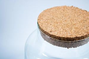 Pot <span class=keywords><strong>en</strong></span> verre pour terrarium de 20 cm avec couvercle <span class=keywords><strong>en</strong></span> liège, récipient hermétique pour terrarium, vase DIY pour terrarium et cadeau naturel d'intérieur - Product Image 3