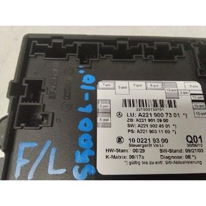 Módulo de Control de Puerta Delantera Izquierda Clase S Usado OEM A2219007301 - Product Image 4