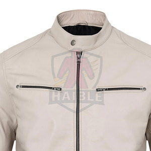 เสื้อแจ็คเก็ตมอเตอร์ไซค์หนังแท้คุณภาพสูง ระบายอากาศได้ดี ราคาถูก สำหรับผู้ชาย ใส่ได้ในฤดูหนาว กันน้ำ MOQ ต่ำ - Product Image 6