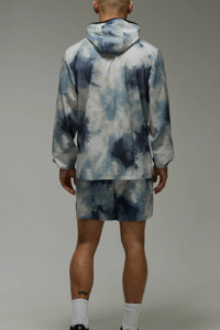 Ensemble veste coupe-vent et short pour homme avec logo personnalisé par sublimation, léger, séchage rapide, imperméable, ensemble de jogging pour homme - Product Image 2