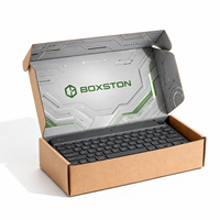 Boîte d'expédition en carton ondulé personnalisée, étanche, avec doublure en mousse pour l'emballage de claviers d'ordinateur, logo imprimé, design protecteur