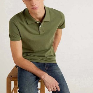 Polo pour homme à manches courtes en coton, polyester et élasthanne, respirant, boutonné, coupe épaules dénudées, idéal pour le dropshipping - Product Image 5