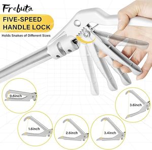 Collapsible Snake Handling Tongs Professional Reptile Catcher Stick Rattlesnake Grabber <b>Tool</b> <b>Safe</b> Durable Steel Construction - Product Image 3