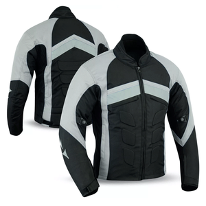 Chaqueta de Motociclismo Textil Unisex Personalizada, 100% Poliéster, Transpirable, Resistente al Viento, Protectora, con Armadura, Manga Larga, Alta Calidad - Product Image 4