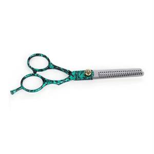 Tijeras de Entresacar de Acero Inoxidable con 30 Dientes, Punta Redonda, para Diestros, Mango Mediano, Uso en Salón de Belleza - Product Image 4
