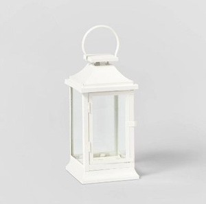 Classic Luxury Hanging <b>Square</b> shape Home Decor Stainless Steel Metal <b>Candle</b> Lantern With White Color Finished for Home & Garden - Product Image 1