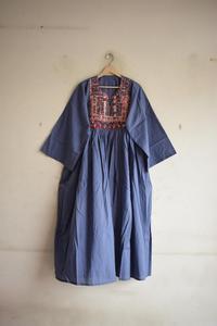Vestido Maxi Afgano de Algodón 100% para Mujer al por Mayor |   Caftán Étnico Bordado a Mano |   Cintura Natural Ecológica OEM/ODM - Product Image 4