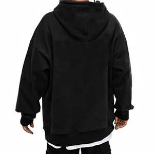 Custom Men's Hoodies & Sweatshirts Oversized Heavy <b>Weight</b> <b>Blank</b> Hoodie for Men 100% Cotton Drop Shoulder 500g Streetwear - Product Image 6