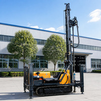 Foreuse de puits d'eau sur chenilles Kaishan KW600 450m, moteur de pompe 113kW, moteur Yuchai, couple rotatif de 8 500 Nm pour forages profonds