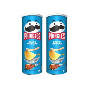 Chips de pommes de terre croustillantes au sel et au vinaigre Pringles Premium, saveur audacieuse et acidulée avec une expérience de croquant signature - Product Image 1