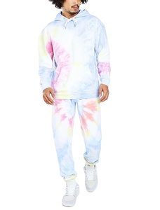 Venta al por mayor OEM personalizado Tie Dye chándal de los hombres traje de jogging y ropa de gimnasio último diseño chándal personalizado hombres chándal - Product Image 5