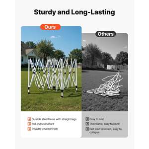 Portable Garage <b>Spray</b> Booth Tent 115.35 X 115.35 X 71.26 Inch Waterproof Foldable Frame Design 2 Mesh Side Windows for Auto - Product Image 4