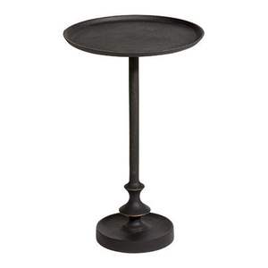 Mesa auxiliar de metal refinada y contemporánea que sirve como plataforma perfecta para lámparas, libros o bebidas - Product Image 2