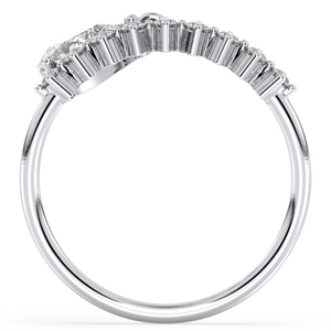 Anillo de Compromiso REYES al por Mayor con Moissanita Certificada GRA en Oro Blanco de 14K y 18K, Regalo de Joyería Fina para Mujer - Product Image 6