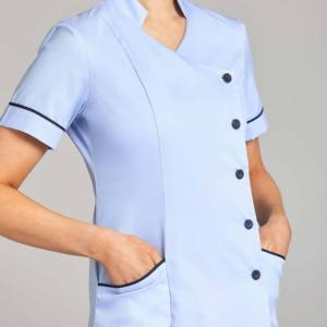 Conjunto de Uniforme Médico de Mezclilla para Mujer, Tallas Grandes, Transpirable y Cómodo, Uniforme de Enfermera, Pantalones Deportivos, Manga Corta, para Spa, Hospital y Trabajo - Product Image 4