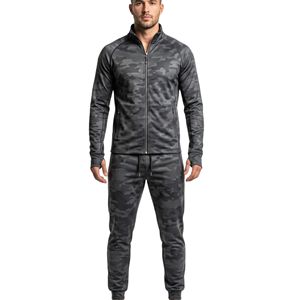 Trajes Deportivos para Hombre en Micro Camuflaje Carbón Oscuro, Cómodos, Transpirables, Ligeros, de Poliéster - Product Image 1