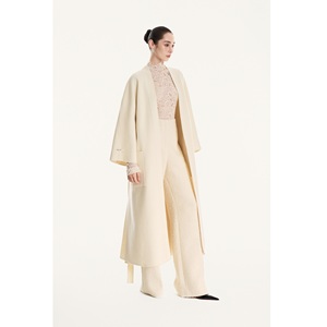 Venta al por mayor de productos: Abrigo de cachemira Jasmine hecho a mano para mujer, <span class=keywords><strong>abrigos</strong></span> de mujer de botonadura sencilla que mantienen el calor, WhiteAnt - Product Image 4