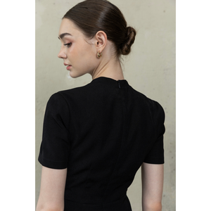 High Quality Women's Black <b>Blazer</b> and Wide Leg Pants Office Suit <b>Set</b> 100% Cotton Breathable S30 - Product Image 3