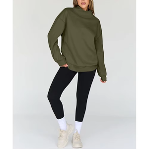 Sudadera Corta de Lujo para Mujer con Logo, Ropa Casual Transpirable, Sudadera Oversize para Exteriores - Product Image 2