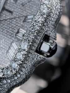 Reloj de Lujo de Alta Gama con Movimiento Mecánico ETA, Diamantes Moissanite, Acero Inoxidable de 16 mm, Cristal de Zafiro, Esfera de 41 mm, Estilo Hip Hop, Edición Limitada - Product Image 2