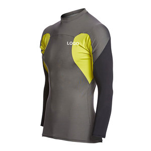 Rashguard à manches longues respirant, séchage rapide, écologique, en polyester et nylon imprimé, pour la gym, l'entraînement, le surf, unisexe, avec fermeture éclair - Product Image 5