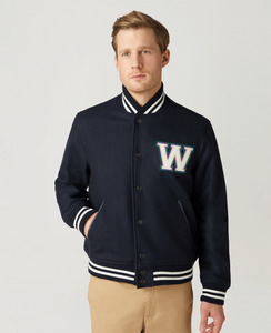Veste de baseball classique pour homme, style universitaire, veste bomber, vêtement d'extérieur décontracté, qualité supérieure - Product Image 1