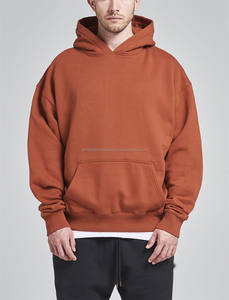 Sweat-shirt pour homme en tissu éponge français 600 g/m², sans cordon de serrage, sweat-shirt lourd de qualité supérieure, fabricants de sweat-shirts de haute qualité - Product Image 4