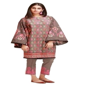 ปัญจาบ Patiala ชุดสนามหญ้าสามชิ้น,ชุดสูทดิจิตัลพิมพ์ลาย Unstitched Shalwar Kameez สำหรับผู้หญิง - Product Image 1