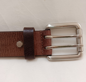 Cinturón de Cuero Genuino Vintage Unisex, Hebilla de Aleación, Diseño Formal y a la Moda, Duradero, Cómodo, Ancho Personalizable - Product Image 2