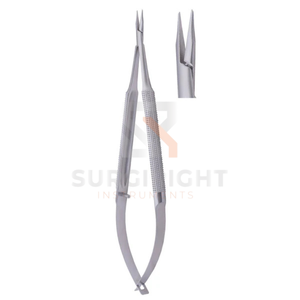 Portaagujas Micro Oftálmicos de Acero Inoxidable Alemán para Microcirugía, Instrumento Quirúrgico con Certificación TC, CE, ISO de Blush Surgical - Product Image 3