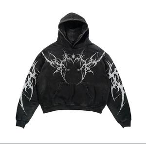 เสื้อฮู้ดดี้ผู้ชายสุดหรู ผ้าฝ้ายออร์แกนิค 100% คอลเลคชั่นพรีเมียมสำหรับฤดูหนาว เนื้อผ้าระบายอากาศได้ดี มีไซส์สั่งตัดได้ถึง 5XL ลายพิมพ์ดิจิทัล - Product Image 1