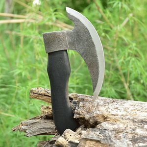 Couteau à pizza de qualité supérieure, lame forgée en acier au carbone, manche en bois, outil de cuisine pour boulangerie, pizzeria, fournisseur - Product Image 2