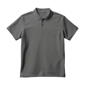 Polo de Manga Corta Azul Marino para Hombre, Corte Regular, Color Sólido, Informal, Tejido de Punto, 100% Poliéster, Secado Rápido - Product Image 4
