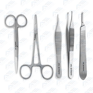 Medical Student Suture <b>Practice</b> Kit Stainless Steel Instruments with Silicone <b>Pad</b> for Wound Closure Training Surgical Skills - Product Image 5