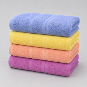Serviette en tissu éponge de haute qualité, confectionnée avec un tissu bouclé de qualité, offrant douceur, forte absorption et entretien facile pour la maison et les voyages. - Product Image 3
