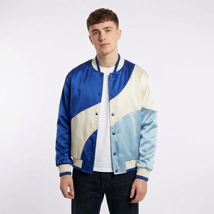 Vêtements d'extérieur décontractés en satin de soie violet lilas de luxe, respirants, en polyester, avec bordures ton sur ton et fermeture avant, pour le printemps et le streetwear - Product Image 2