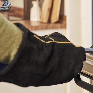 Buen Proveedor con Logotipo Propio, Guantes de Soldadura de Seguridad de Grado Industrial, Resistentes al Calor, de Cuero Duradero, con Protección Completa - Product Image 6