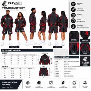 Conjunto Deportivo Unisex, Chaqueta con Capucha y Pantalones Cortos, Secado Rápido, Poliéster, Ropa Deportiva Ligera para Primavera - Product Image 6