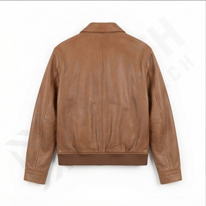 Low MOQ Women's Solid Leather Jacket-New Arrival High Quality Customizable Front Knitted <b>Canvas</b> Fabric Breathable Winter Design - Product Image 3