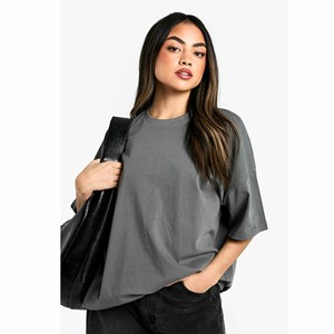 เสื้อยืดแขนสั้นผู้หญิง คอกลม ผ้าฝ้าย 100% ทรงหลวม ใส่สบาย ระบายอากาศดี ราคาถูก รับผลิตแบบ OEM - Product Image 1