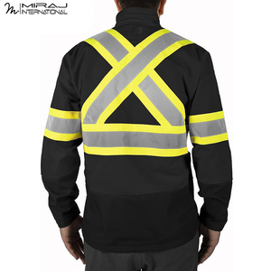 2026 <b>High</b> <b>Visibility</b> Reflective Safety Black Color Durable Outdoor Workwear <b>High</b> <b>Visibility</b> Reflective Tape Waterproof <b>Jackets</b> - Product Image 5