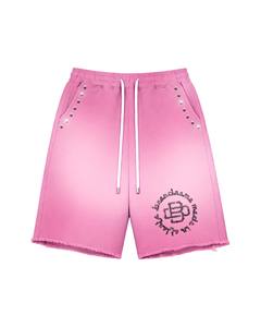 Multi Color Studded Brandname Tank <b>Top</b> & Shorts Set | Oversized Streetwear Two Piece Set | OEM Private Label Manufacturer - Product Image 4