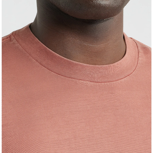 Camiseta de Hombre Personalizada, Color Rosa Polvoriento, 100% Algodón, 230g, Corte Holgado, Venta al Por Mayor, Alta Calidad - Product Image 4
