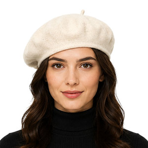 Stylish Wool <b>Beret</b> Hat For Men And Women Soft Felt Winter Fashion Headwear Comfortable Daily Wear Outdoor Lifestyle - Product Image 5