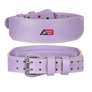 Cinturón de fitness protector de cintura de cuero genuino con diseño de logotipo personalizado, cinturón de fitness de cuero para gimnasio para hombres y mujeres - Product Image 1